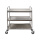 Round Tube Three Tiers Stainless Steel Kitchen Trolley